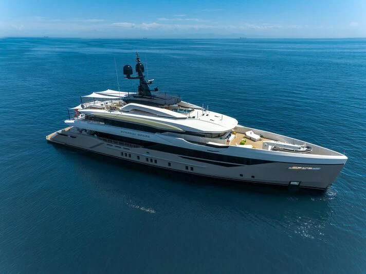 a ship in the water aboard ETERNAL SPARK Yacht for Sale