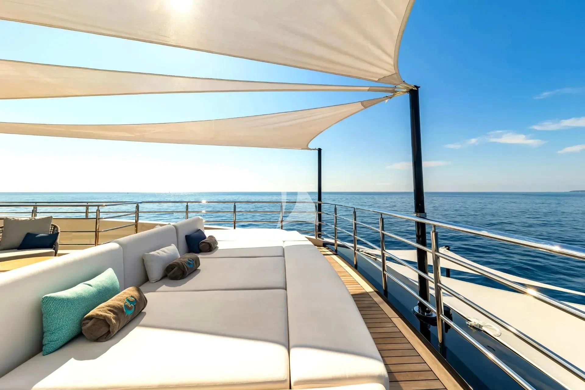 a boat on the water aboard ETERNAL SPARK Yacht for Sale