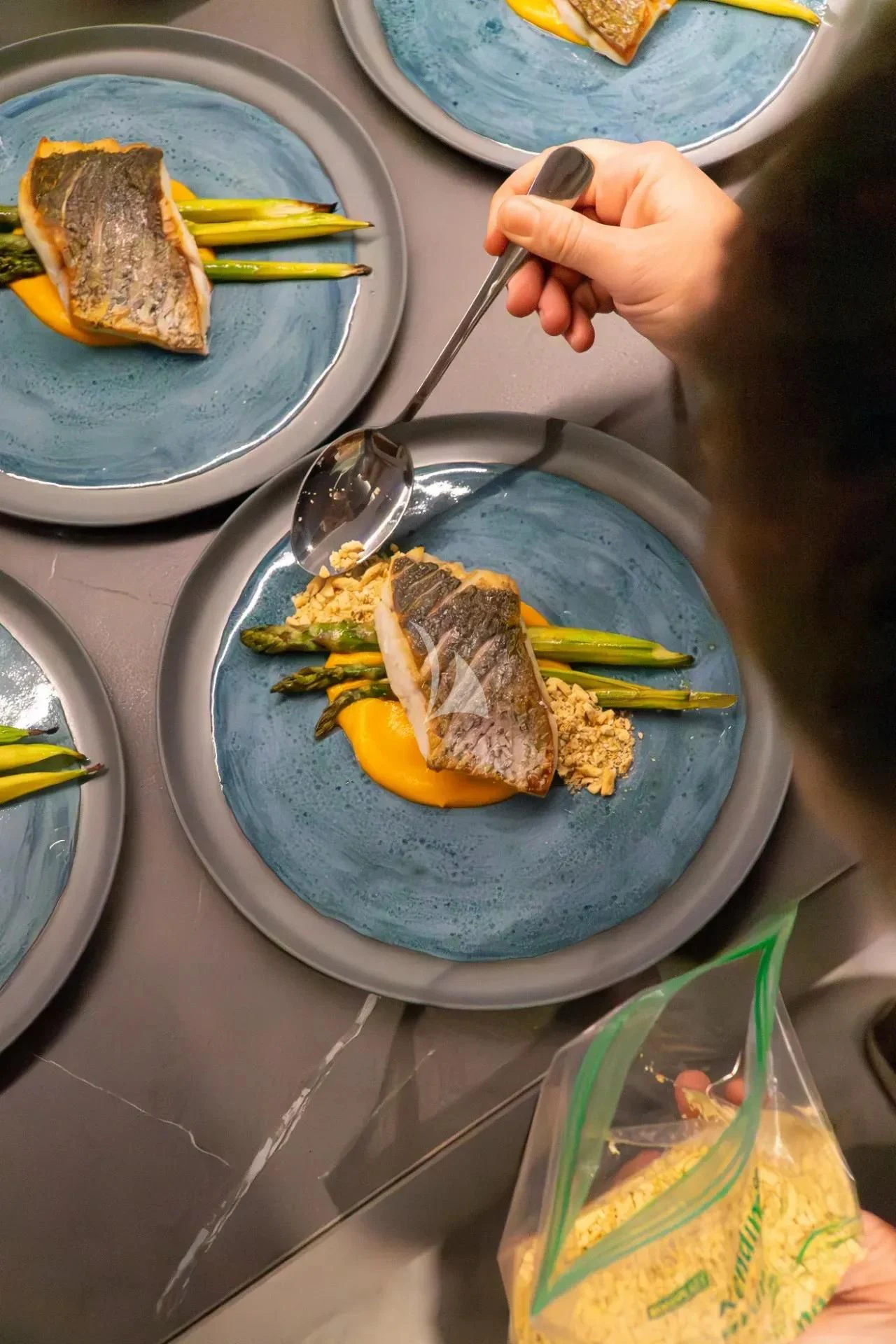 a person eating food aboard ETERNAL SPARK Yacht for Sale
