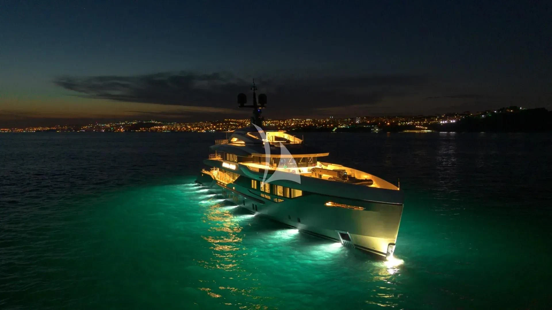 a boat in the water aboard ETERNAL SPARK Yacht for Sale