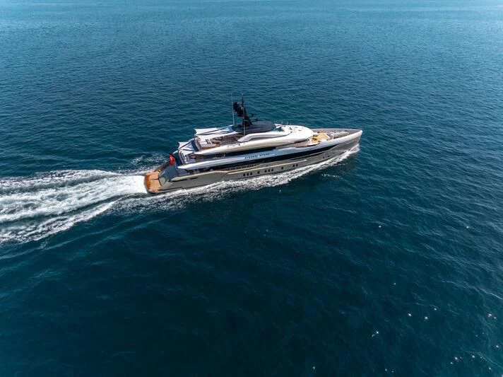 a boat on the water aboard ETERNAL SPARK Yacht for Sale