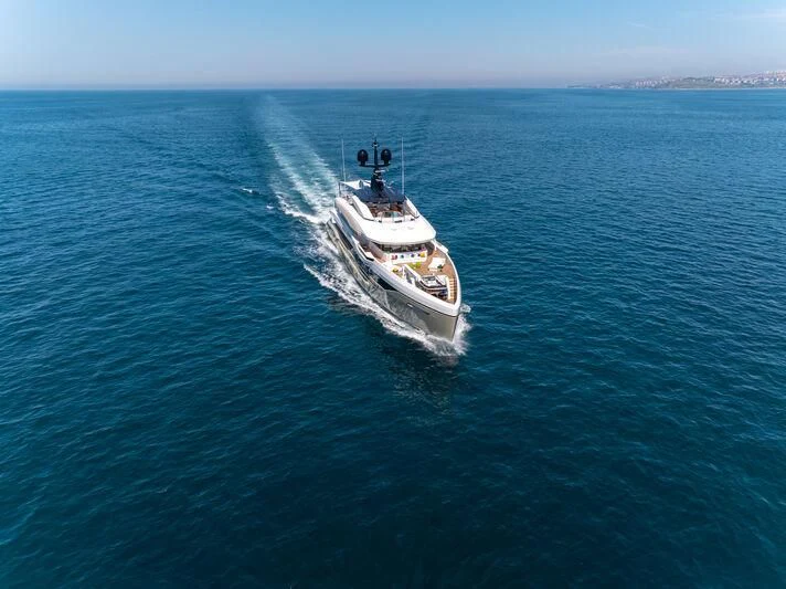 a boat on the water aboard ETERNAL SPARK Yacht for Sale