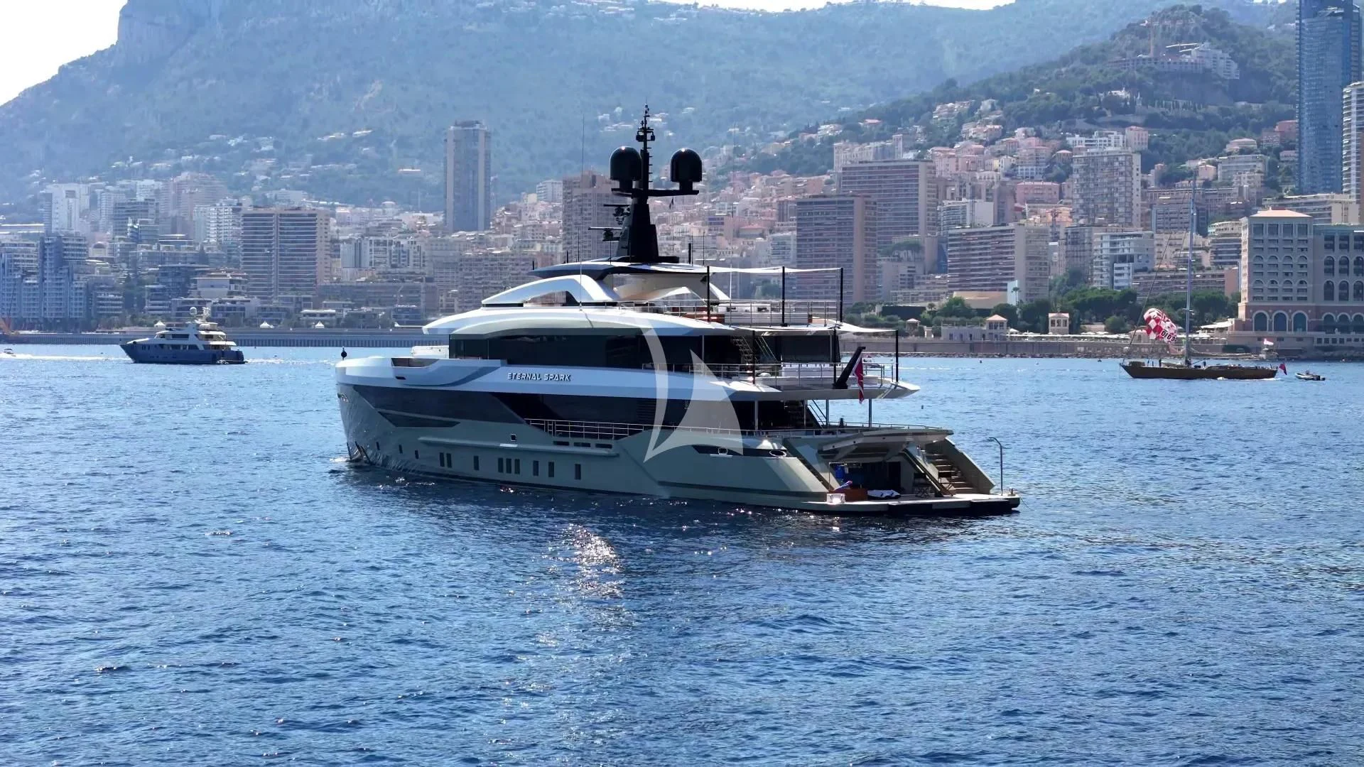 a boat in the water aboard ETERNAL SPARK Yacht for Sale