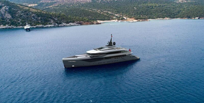 a boat in the water aboard ETERNAL SPARK Yacht for Sale