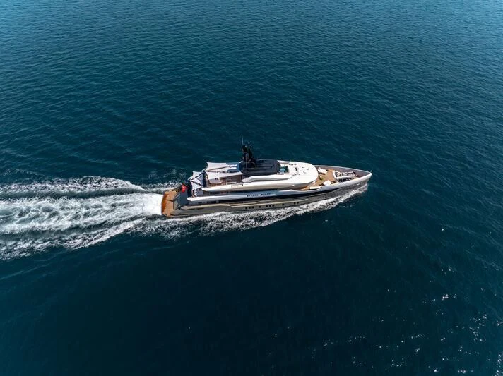 a boat in the water aboard ETERNAL SPARK Yacht for Sale