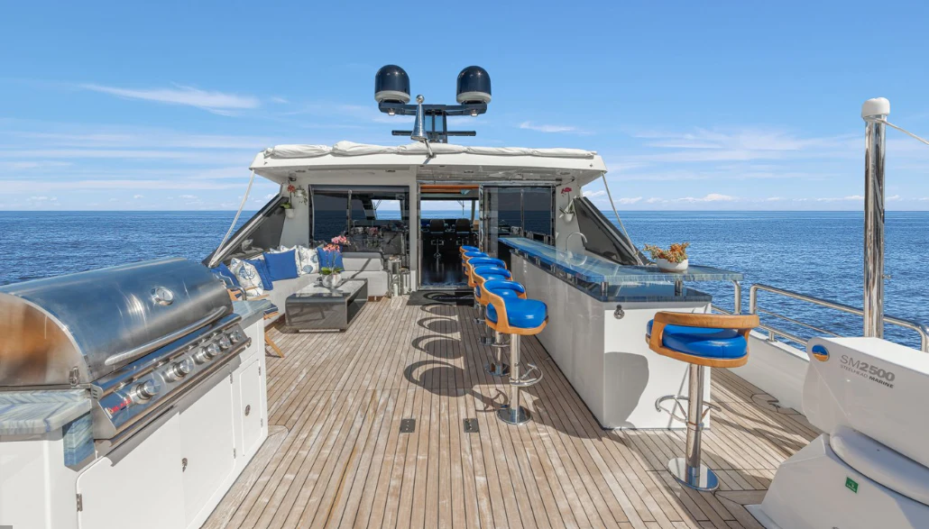 a boat on the water aboard DRINKABILITY Yacht for Sale