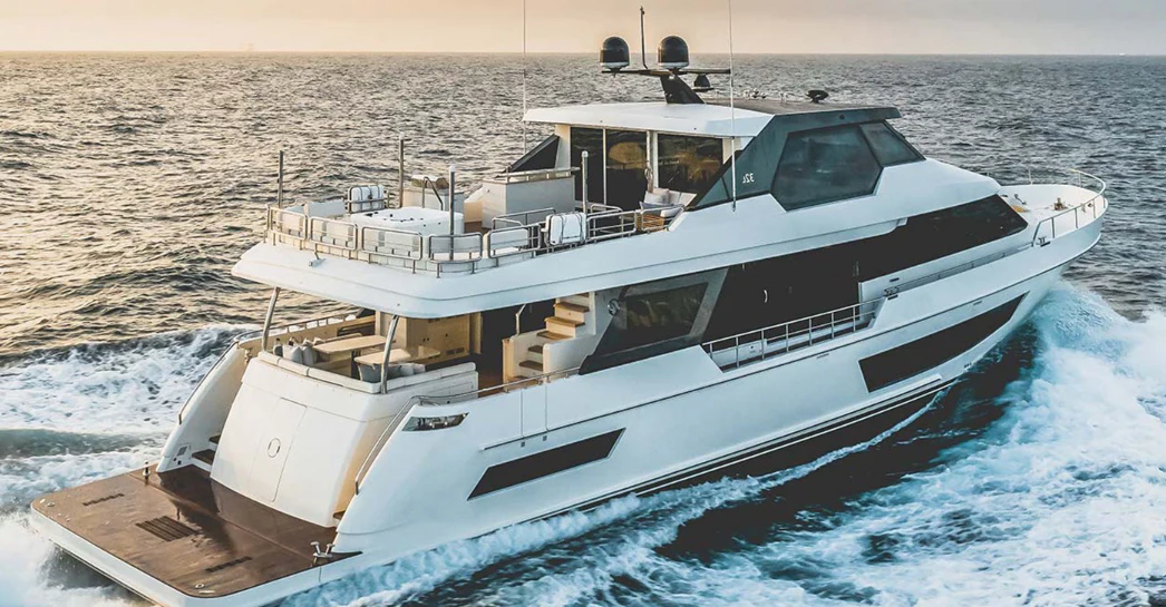 a boat on the water aboard DRINKABILITY Yacht for Sale