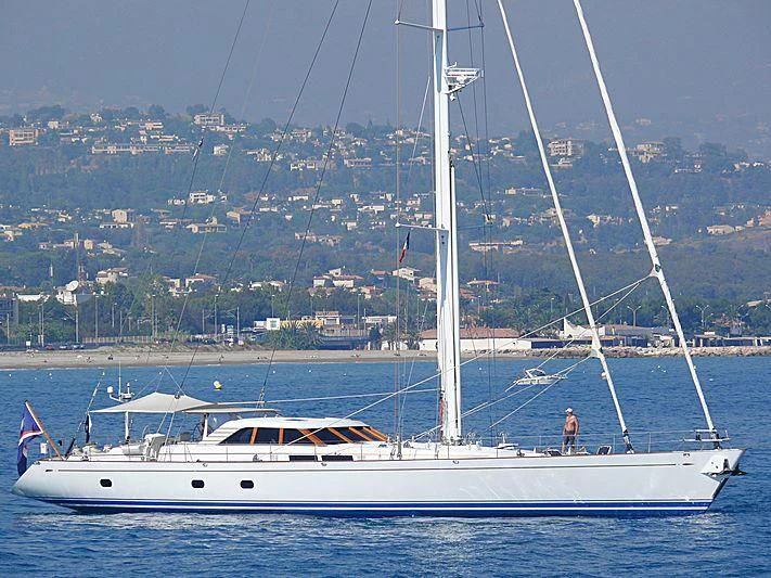 a white boat in the water aboard KAWIL Yacht for Sale