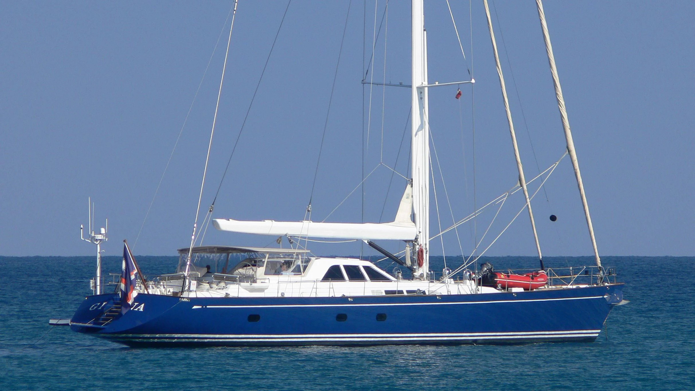 a boat sailing on the sea aboard KAWIL Yacht for Sale