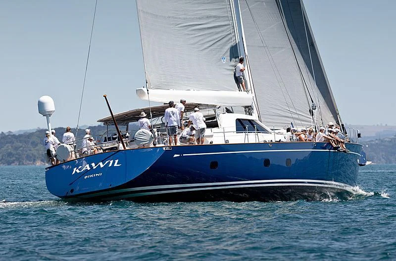 a boat with people on it aboard KAWIL Yacht for Sale