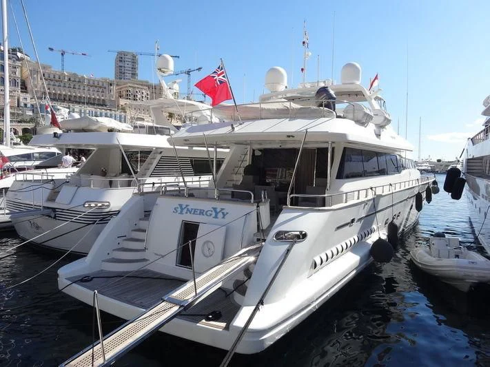 a boat in the water aboard SYNERGY Y Yacht for Sale