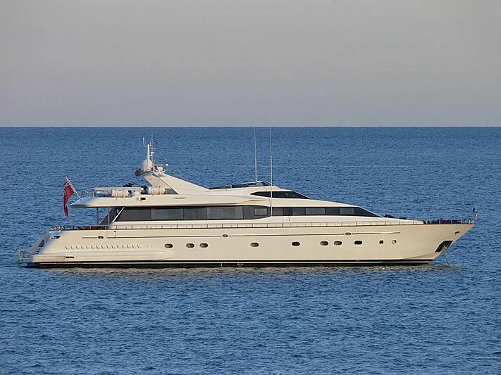 a white yacht in the water aboard SYNERGY Y Yacht for Sale