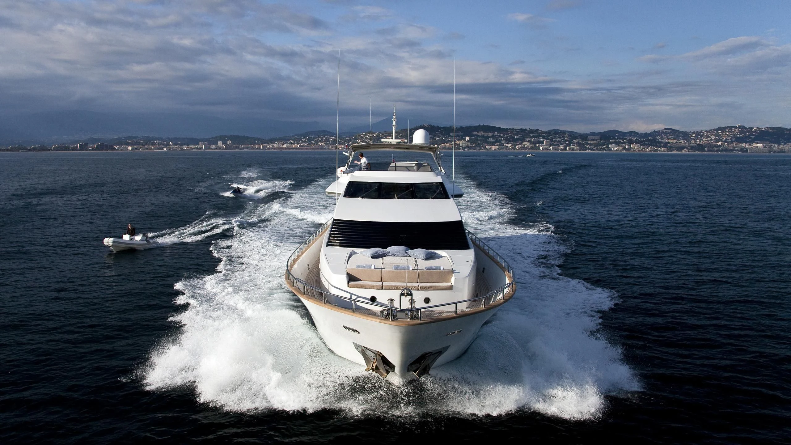 a boat on the water aboard SYNERGY Y Yacht for Sale