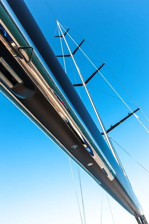 a tall metal structure aboard INTI CUBE Yacht for Sale