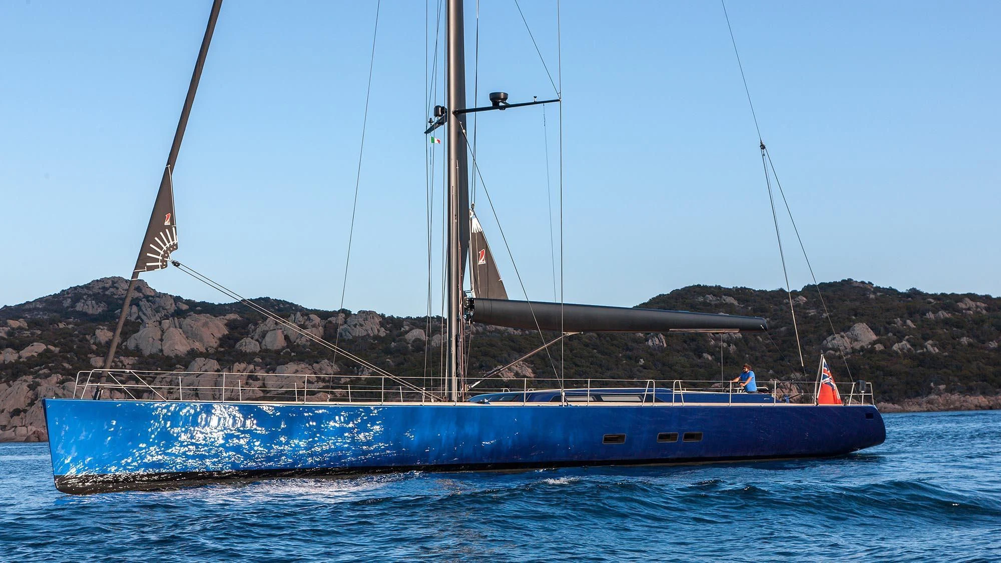 a boat in the water aboard INTI CUBE Yacht for Sale