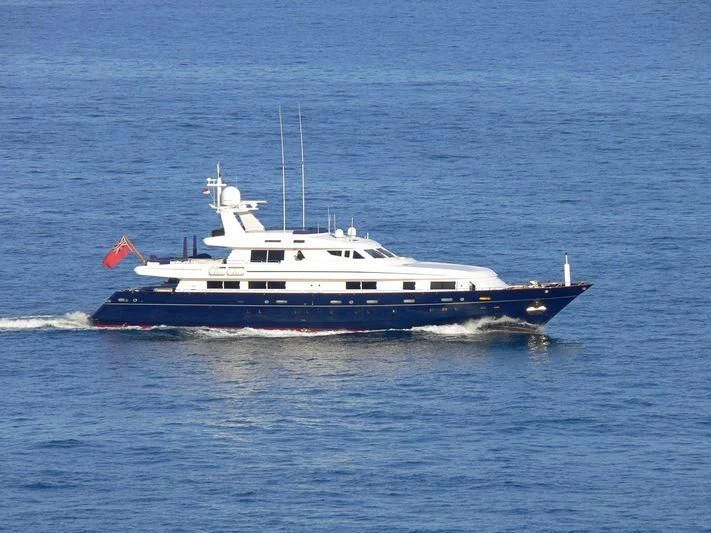 a boat on the water aboard ASTRA ULTIMA Yacht for Sale