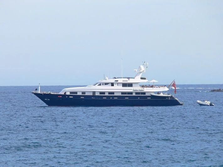 a large boat in the water aboard ASTRA ULTIMA Yacht for Sale