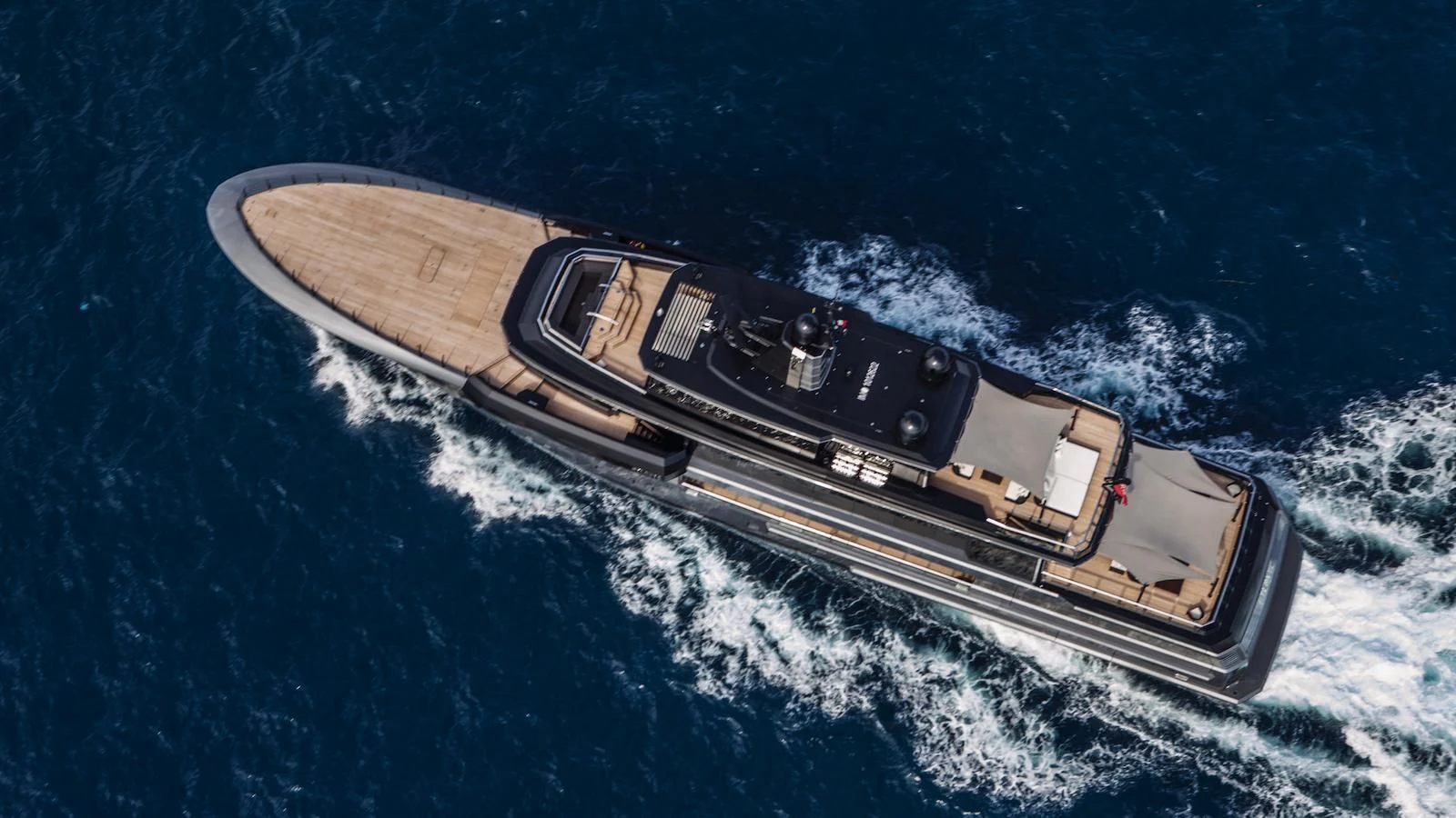 a satellite in space aboard ATLANTE Yacht for Sale