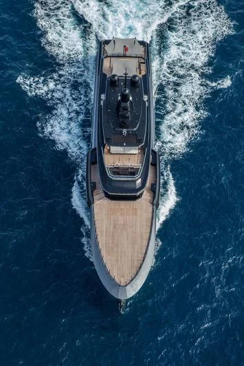 a submarine in the water aboard ATLANTE Yacht for Sale
