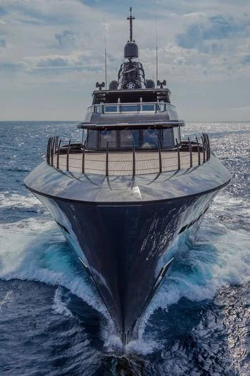 a large ship in the water aboard ATLANTE Yacht for Sale