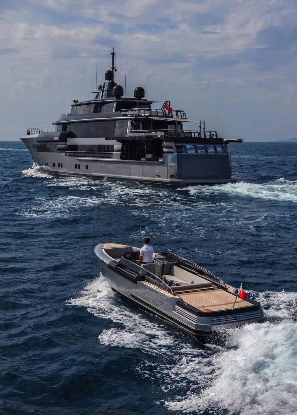 a boat on the water aboard ATLANTE Yacht for Sale