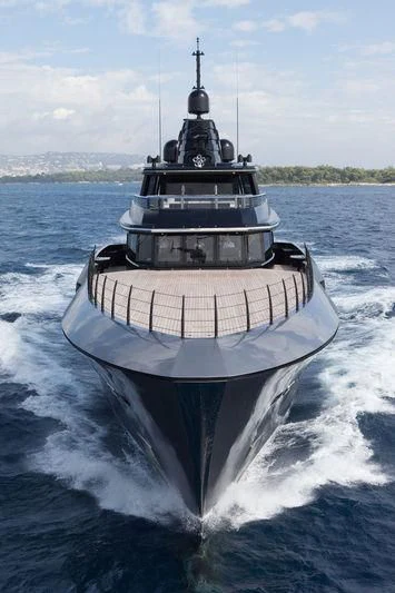 a large ship in the water aboard ATLANTE Yacht for Sale