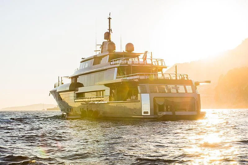 a ship in the water aboard ATLANTE Yacht for Sale