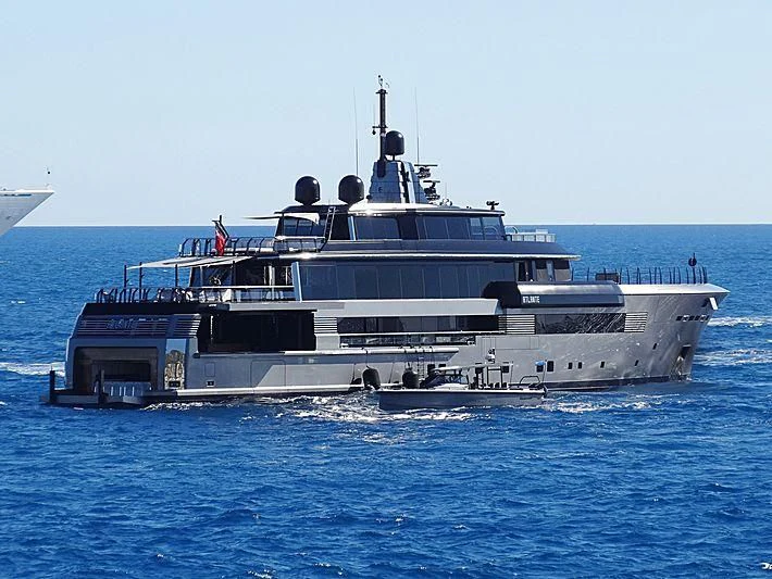 a large boat in the water aboard ATLANTE Yacht for Sale