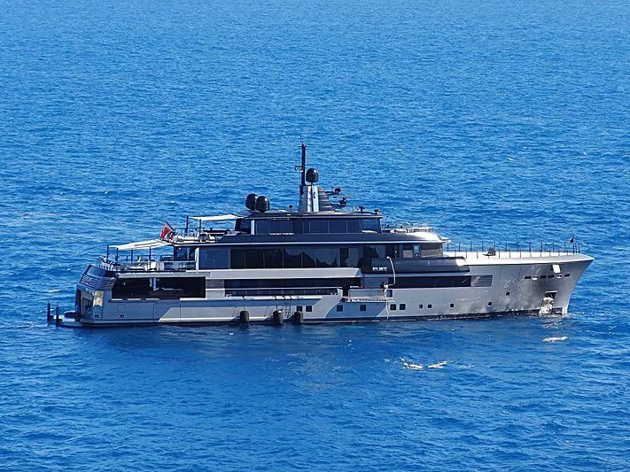 a large boat in the water aboard ATLANTE Yacht for Sale