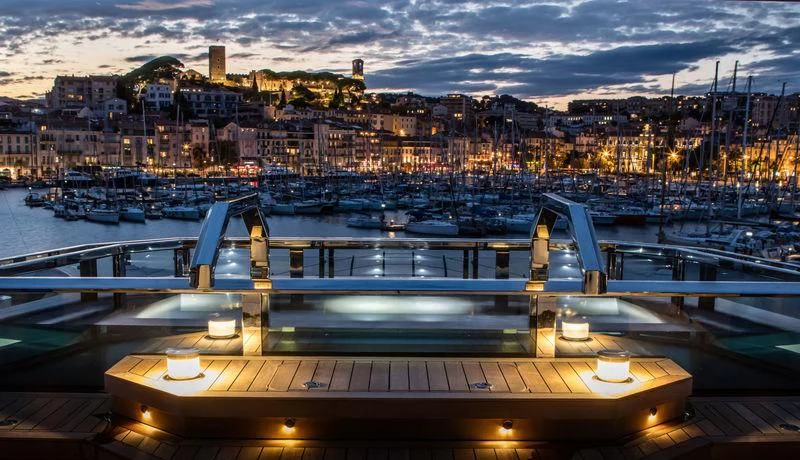 a dock with boats on it aboard ATLANTE Yacht for Sale