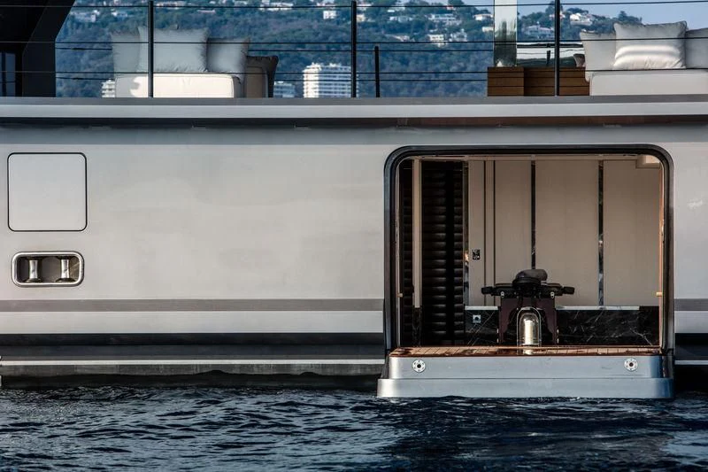 a machine on the water aboard ATLANTE Yacht for Sale