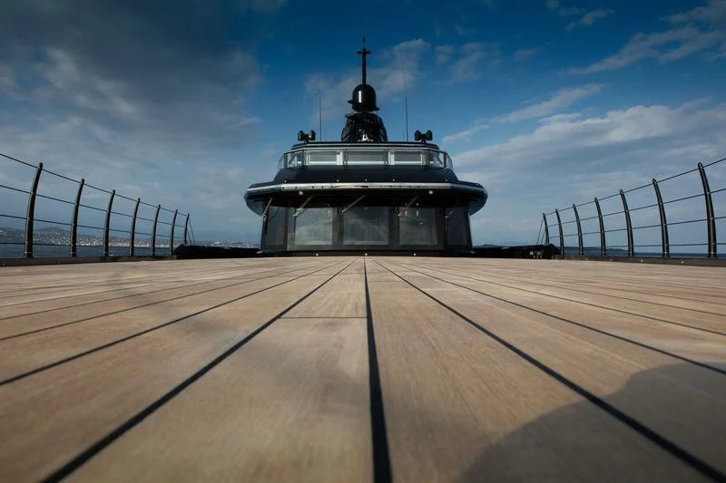 a large building with a dome on top of it aboard ATLANTE Yacht for Sale