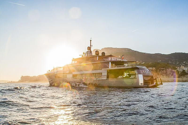 a boat on the water aboard ATLANTE Yacht for Sale