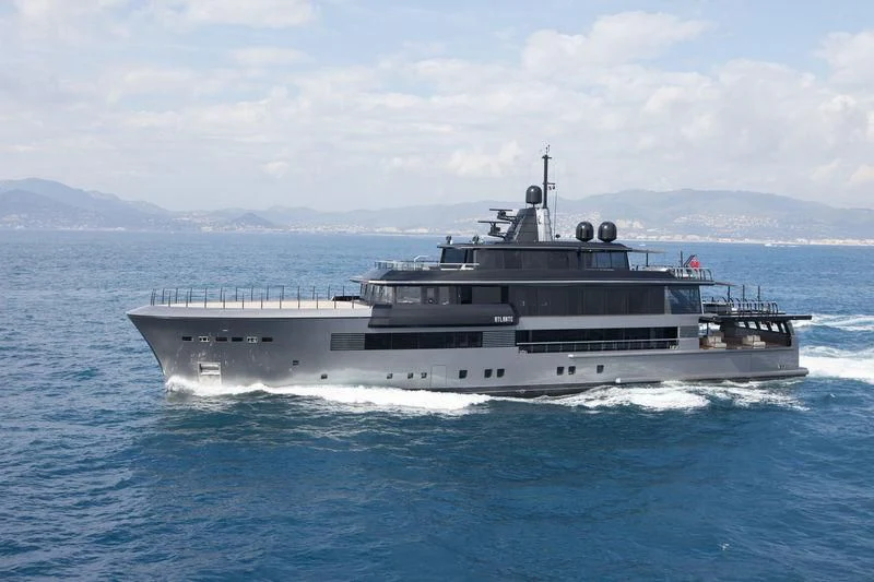 a large boat in the water aboard ATLANTE Yacht for Sale