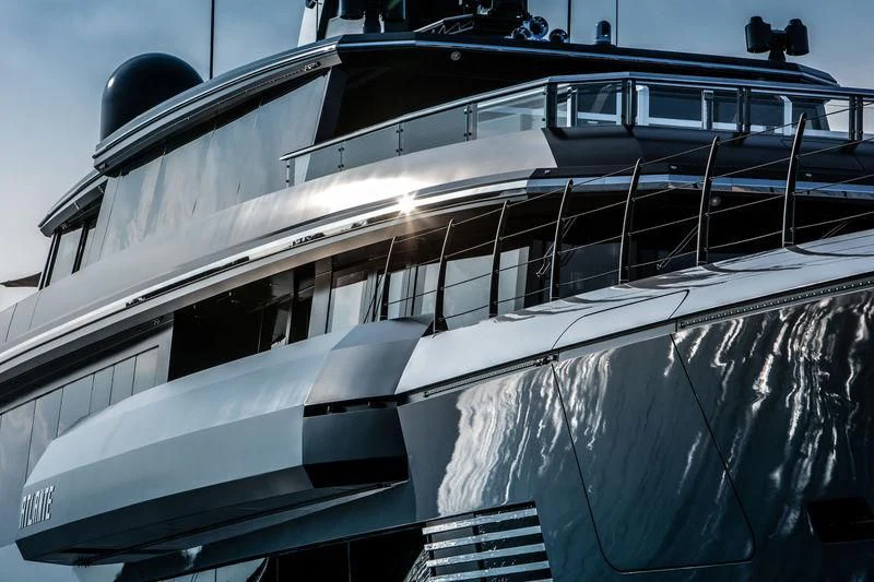 the front of a boat aboard ATLANTE Yacht for Sale