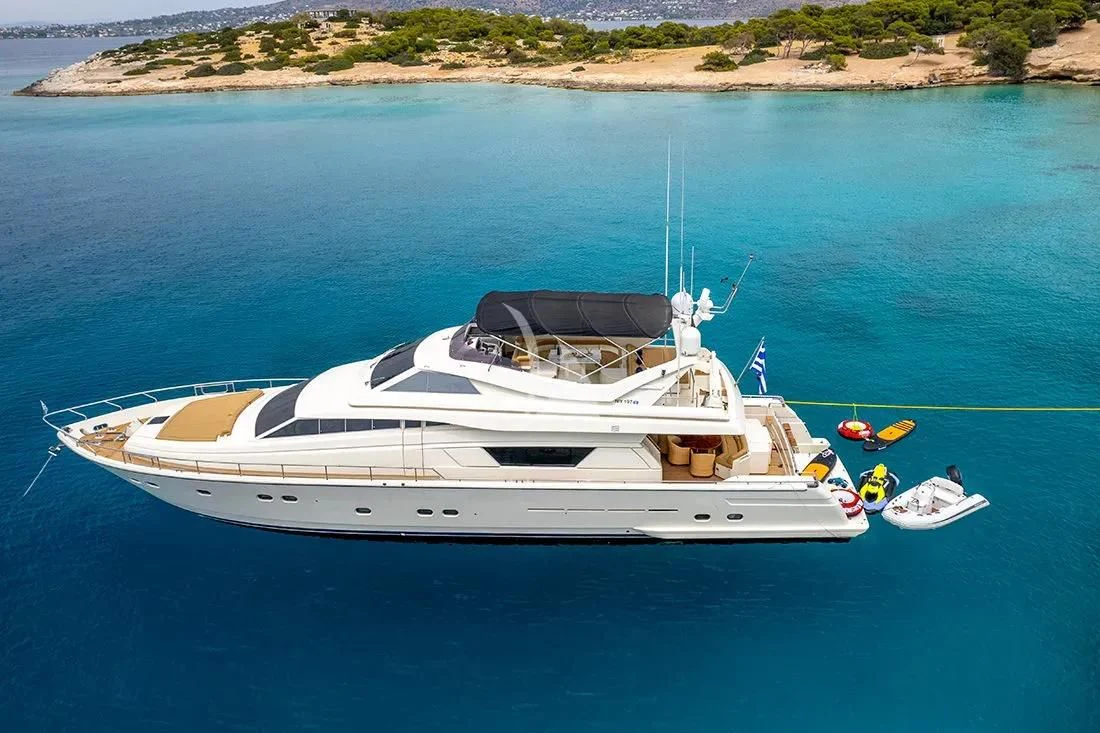a boat on the water aboard BELLAS BOY Yacht for Sale