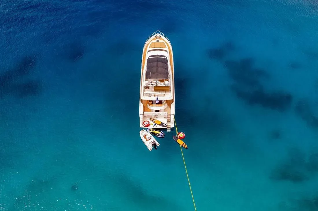 a boat in the water aboard BELLAS BOY Yacht for Sale