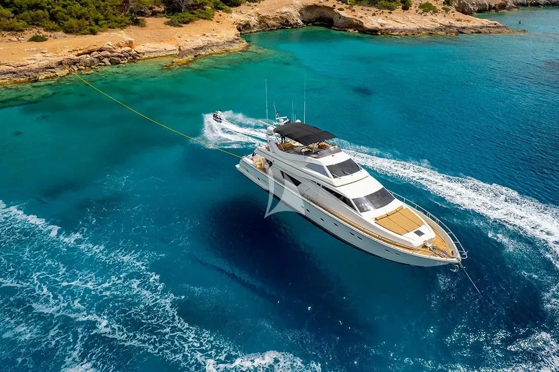 a boat on the water aboard BELLAS BOY Yacht for Sale