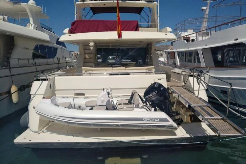 a boat docked at a pier aboard BELLAS BOY Yacht for Sale