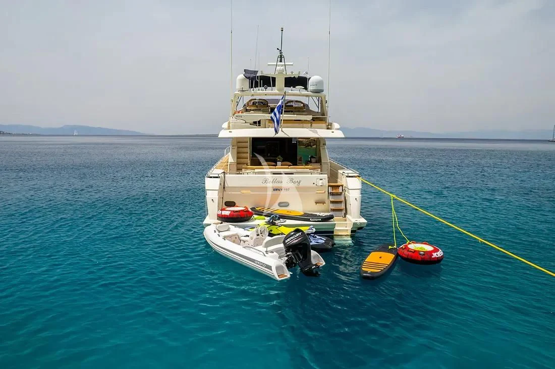 a boat in the water aboard BELLAS BOY Yacht for Sale