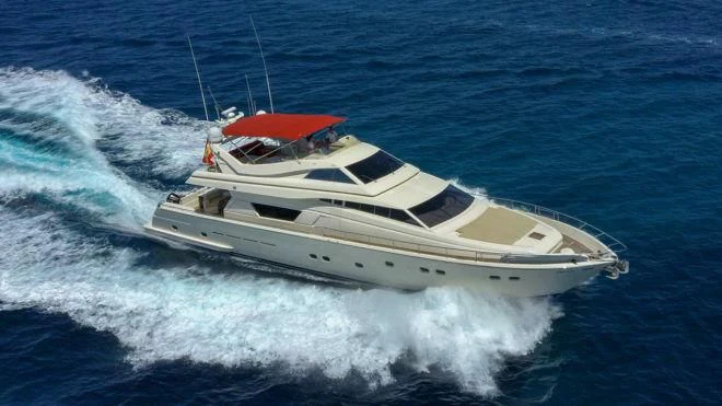 a boat on the water aboard BELLAS BOY Yacht for Sale