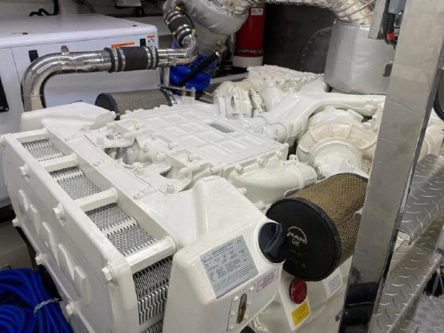 a close-up of a machine aboard THE ONLY BLUE 66 FLY Yacht for Sale