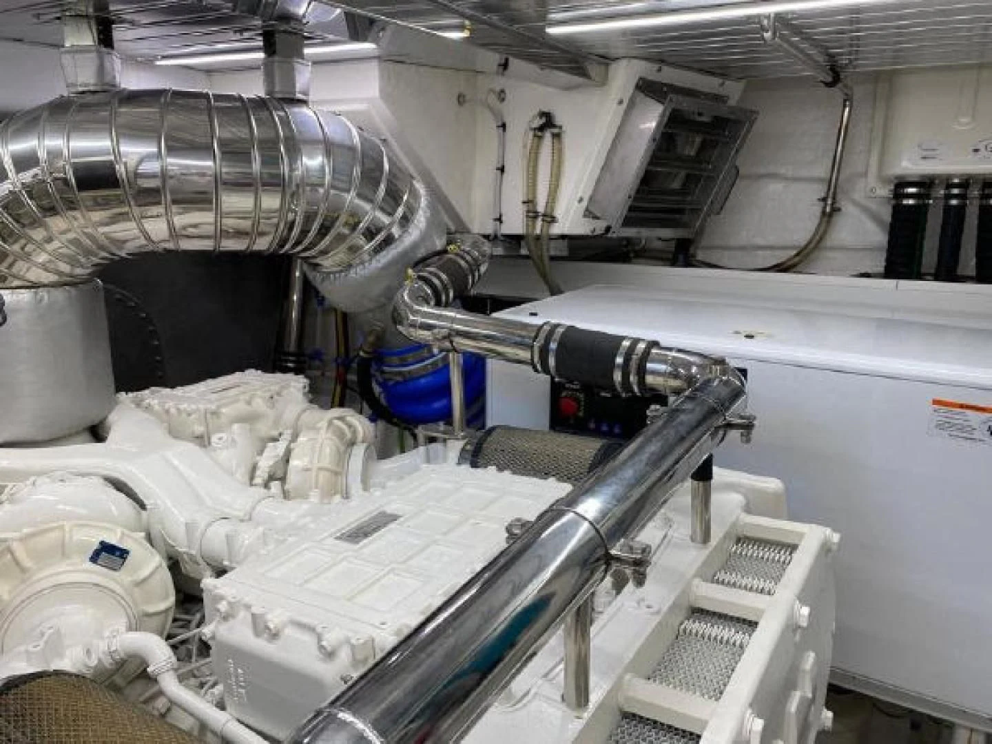 a machine with a large piece of paper in it aboard THE ONLY BLUE 66 FLY Yacht for Sale