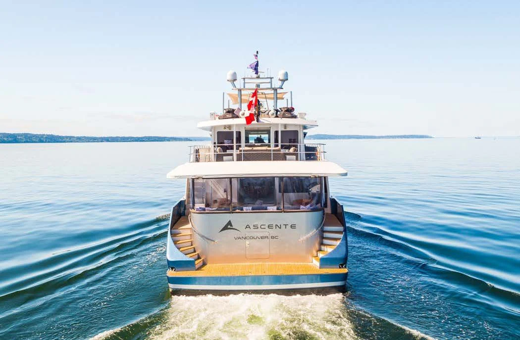 a boat on the water aboard ASCENTE Yacht for Charter