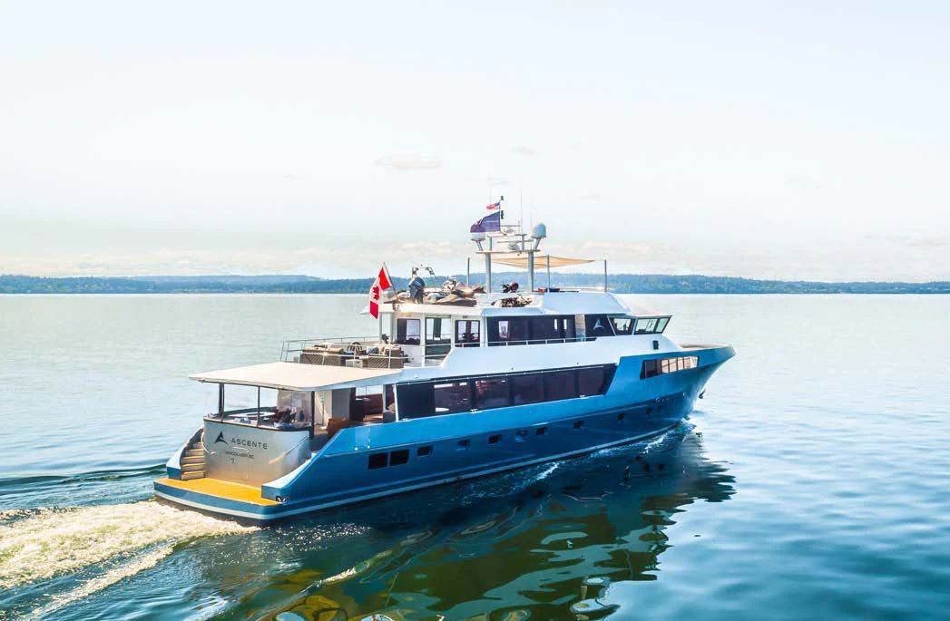 a boat on the water aboard ASCENTE Yacht for Charter