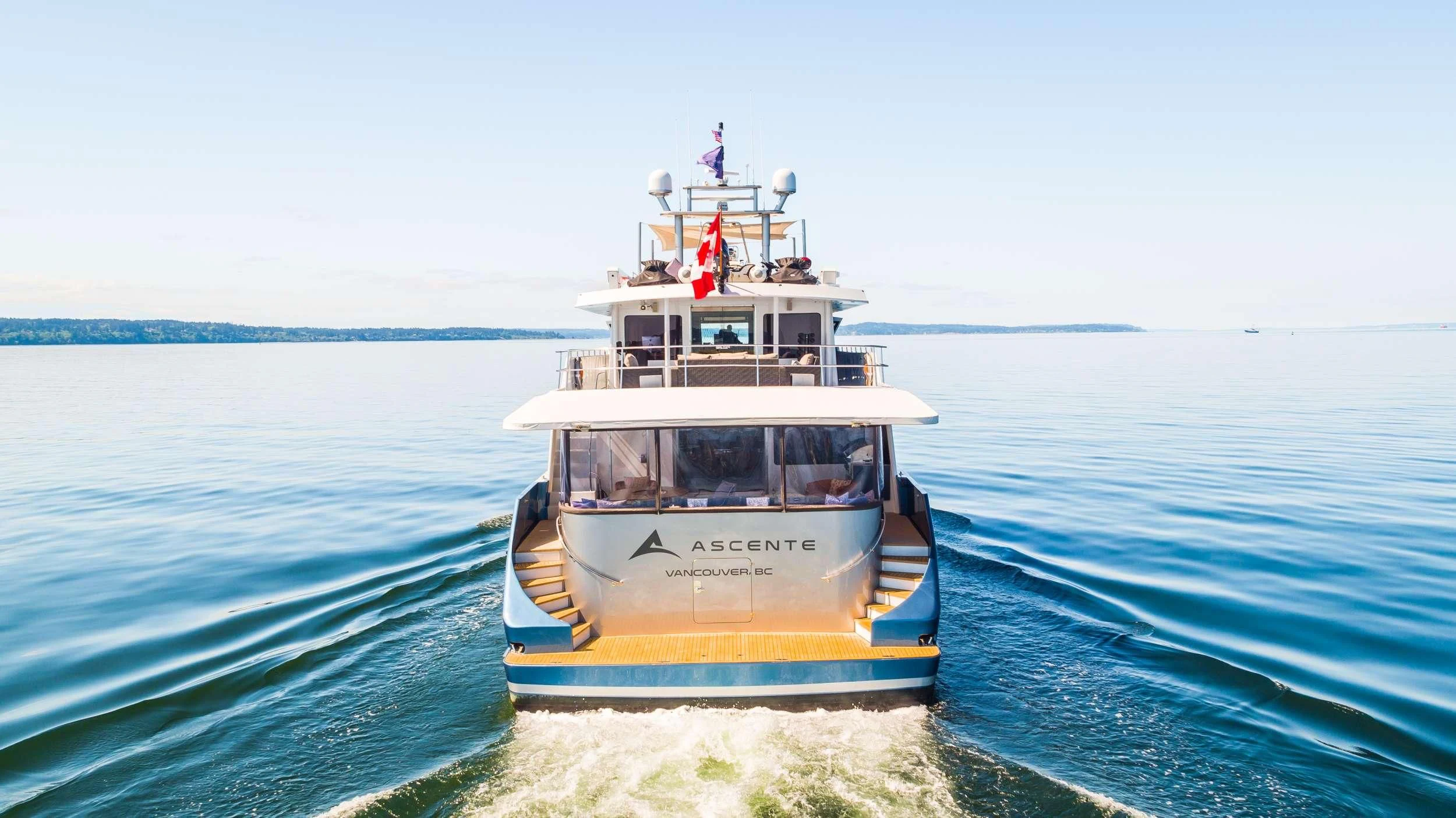 a boat on the water aboard ASCENTE Yacht for Charter