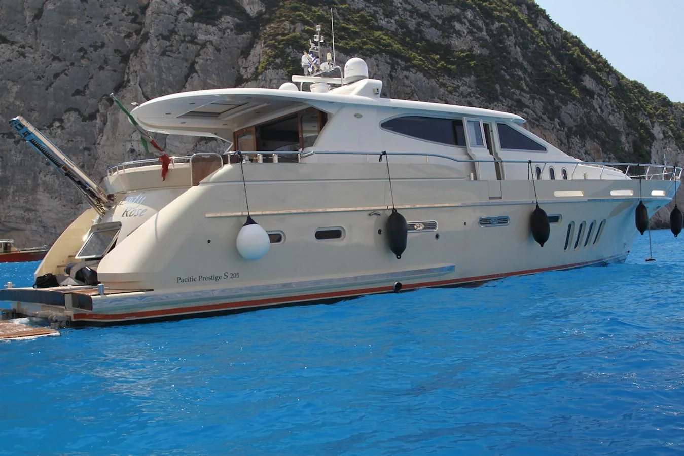 a boat in the water aboard LADY ROSE Yacht for Sale