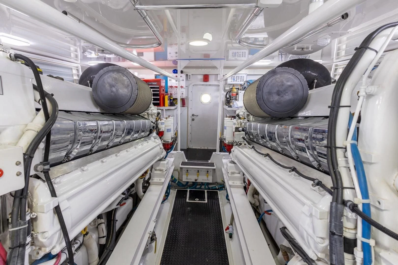 a room with machines aboard HOME RUN Yacht for Sale