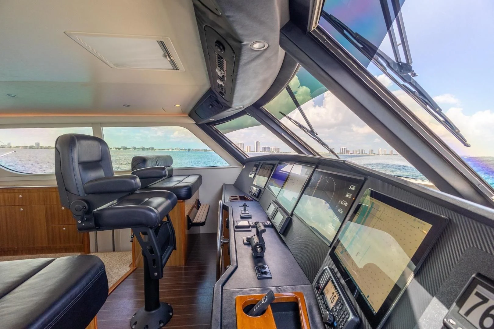inside of a bus aboard HOME RUN Yacht for Sale