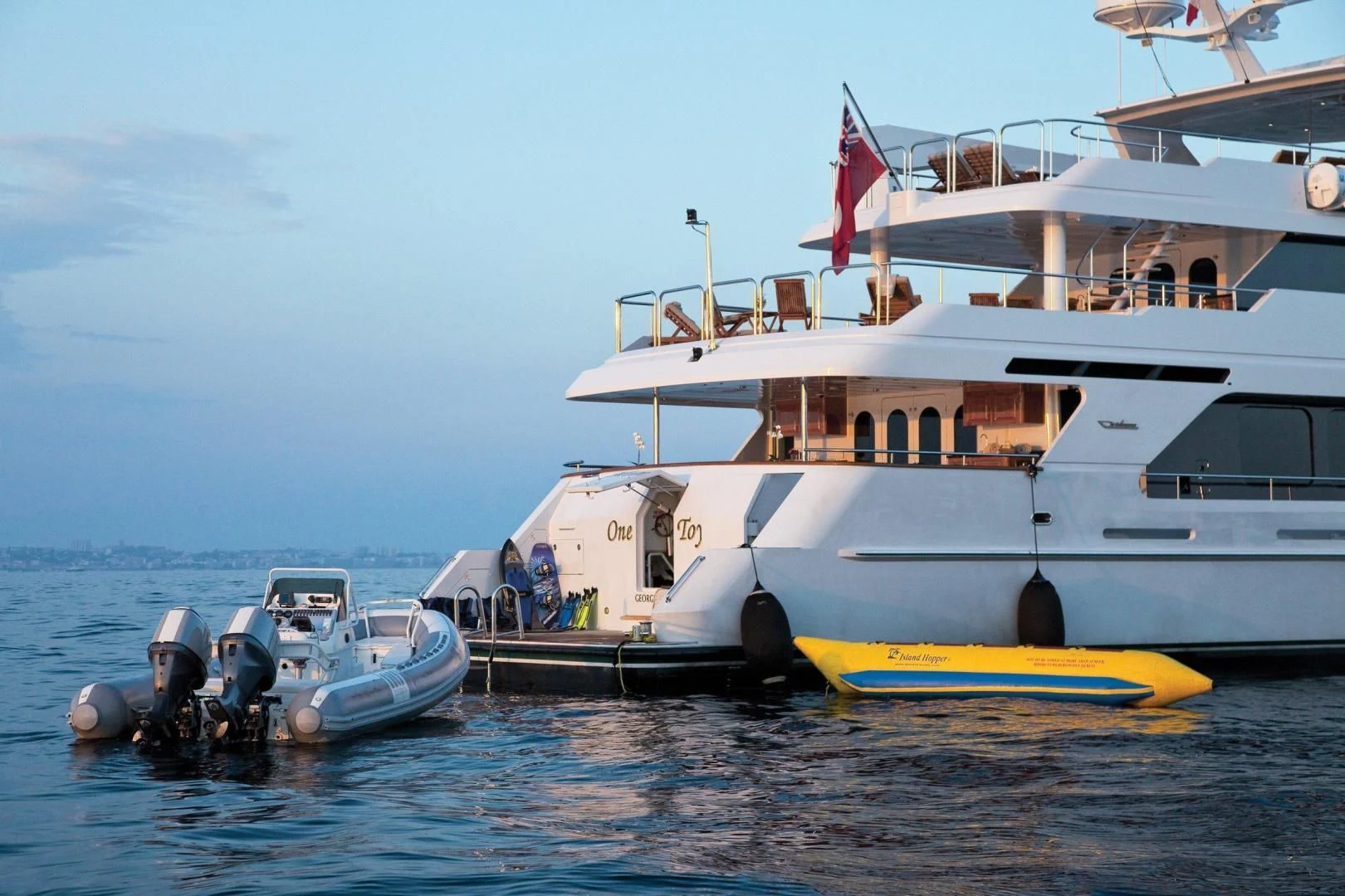 a boat in the water aboard POPEYE Yacht for Sale